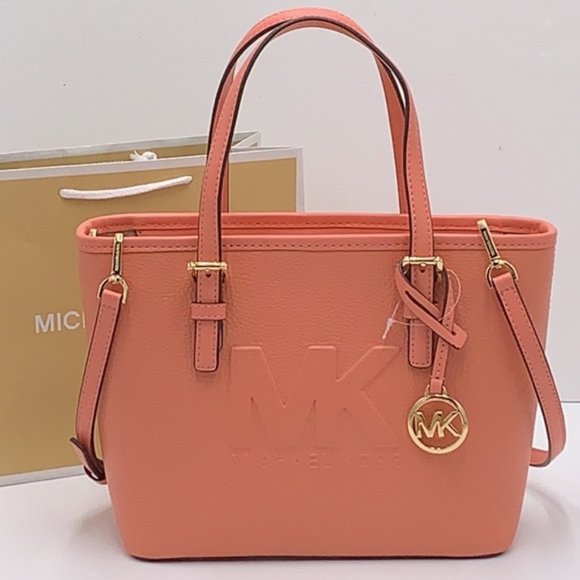 Michael Kors Xs Cryl Conv Tz Tote Sherbert Leather - Picture 16 of 16